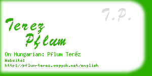 terez pflum business card